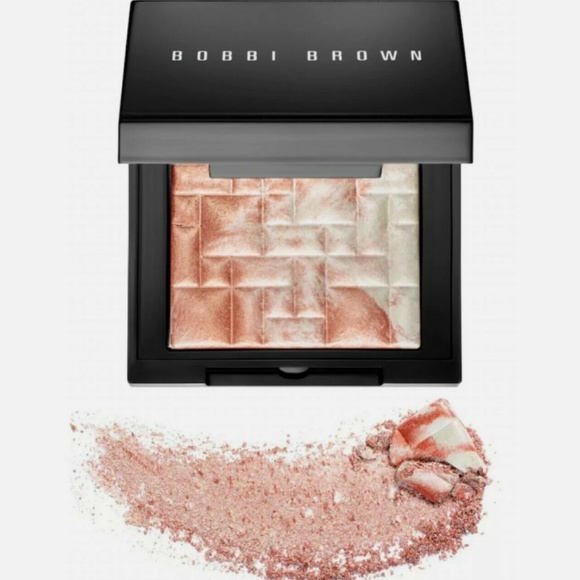 NEW Bobbi Brown Highlighting Powder + Precise Blending Brush "Pink Glow" - Picture 2 of 7